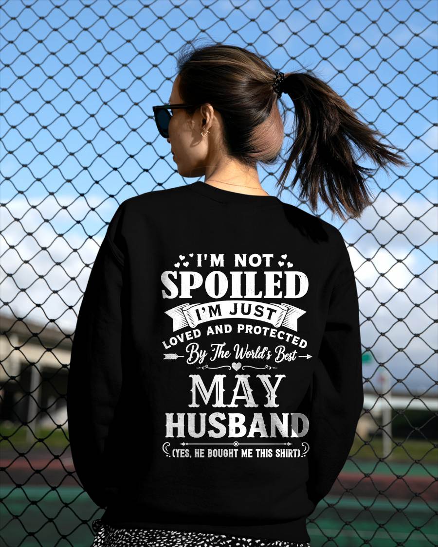 "I'M NOT SPOILED - I'M JUST LOVED AND PROTECTED BY MY HUSBAND" –  T - SHIRT FROM HUSBAND – LUAN05 (SKU2606-165-05)