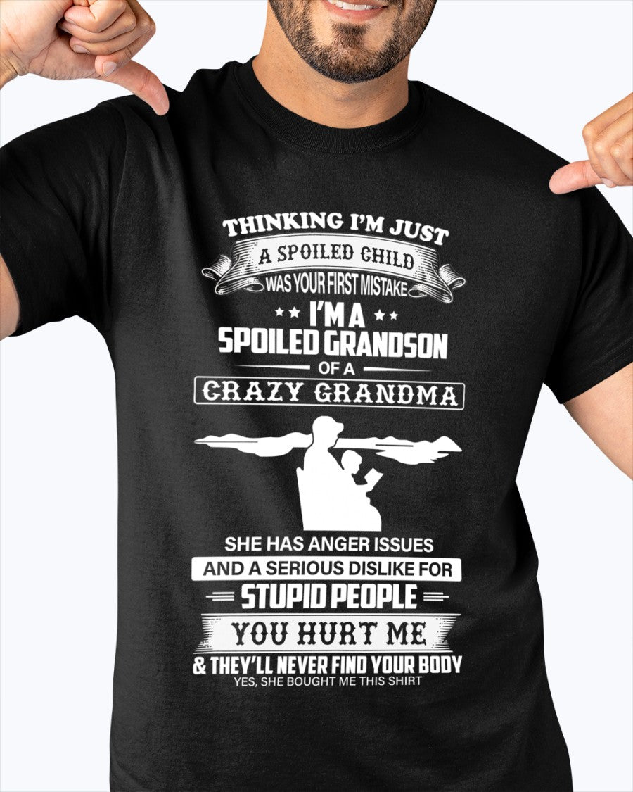 Spoiled by Grandma Shirt – From Grandma to Grandson LUAN00 (SKU-GMS2-00)