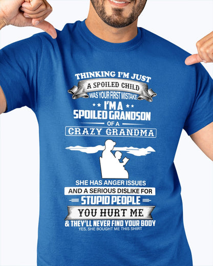 Spoiled by Grandma Shirt – From Grandma to Grandson NINA00 (SKU-GMS2-00)