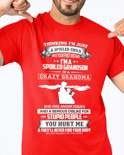 Spoiled by Grandma Shirt – From Grandma to Grandson LUAN00 (SKU-GMS2-00)
