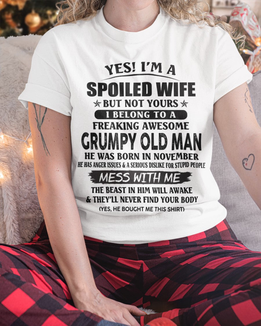 Grumpy Old Man November – Perfect gift for wife From Husband – LUAN11 (SKU08-63-11)