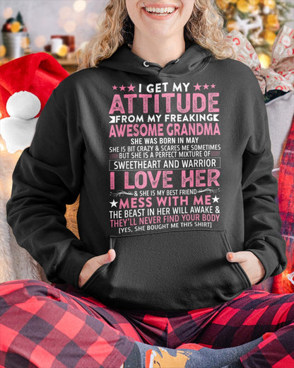 I GET MY ATTITUDE FROM MY GRANDMA MAY EDITION – FROM GRANDMA TO GRANDDAUGHTER NINA05 (SKU07-163-05)