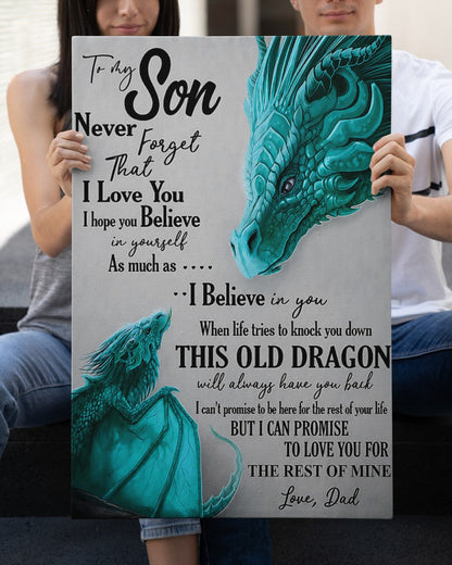 CANVAS FOR SON - BEST GIFT FROM DAD - LUAN00 (SKU2605-179)