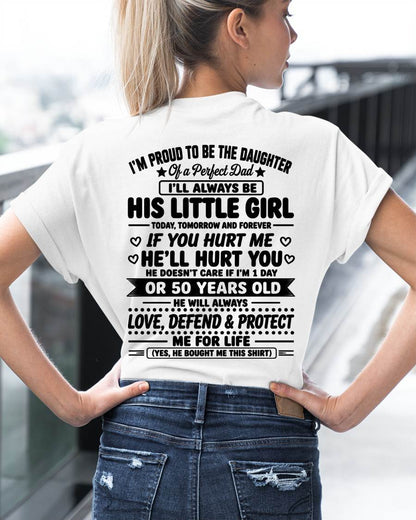 "My Dad Always Care Me If I'm 1 Day Or 50 Years Old" – The Beautiful T - Shirt From Dad – LUAN00 (SKU2606-81-00)