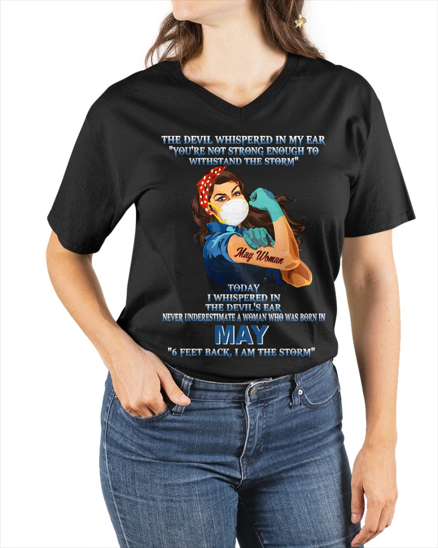 Never Underestimate A Woman Born In May – May Woman “I Am The Storm” - FMA / luan05 (SKU12-322-05)