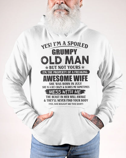 Awesome wife July- Perfect gift for your husband from wife  - LUAN07 (SKU96-68-07)