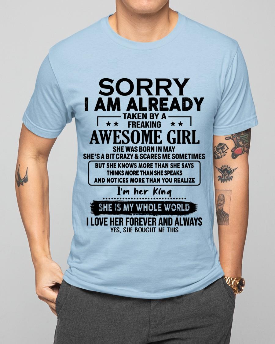 May - Awesome Girl born in May - Special gift for your boyfriend - From Wife LUAN05 (SKU.AT16)