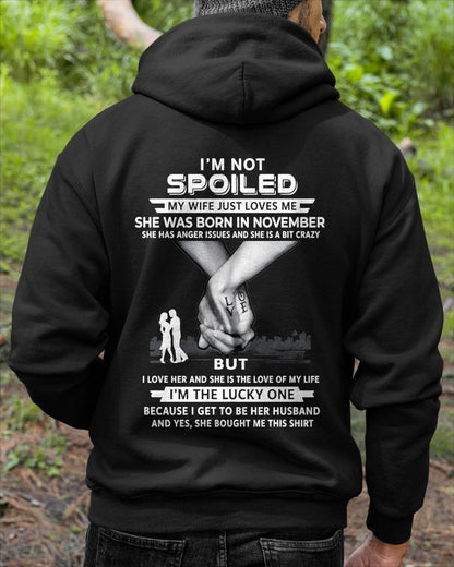 November - Wife Bought Me This Shirt – Perfect Husband Gift From Wife- LUAN11 (SKU2607-214-11)