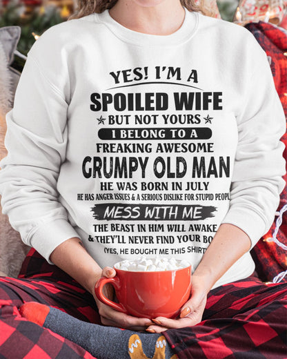 Grumpy Old Man July – Perfect gift for wife From Husband – LUAN07 (SKU08-63-07)