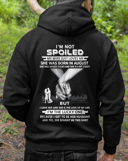 August - Wife Bought Me This Shirt – Perfect Husband Gift From Wife- LUAN08 (SKU2607-214-08)