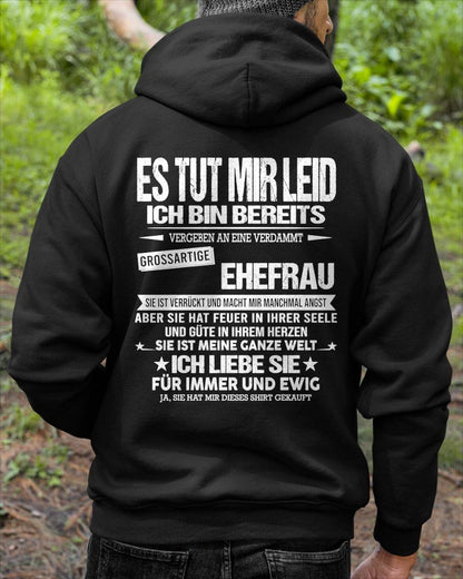 SIE IST MEINE GANZE WELT ICH LIEBE SIE FÜR IMMER UND EWIG -Das perfekte Geschenk für Ihren Ehemann - GER/LUAN00 (SKU2605-350-00)