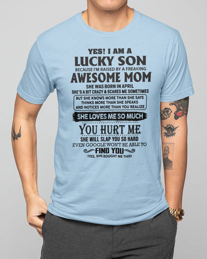 April - Awesome Mom - Perfect Gift For Your Son From Mom - LUAN04 (SKU-LKW-04)