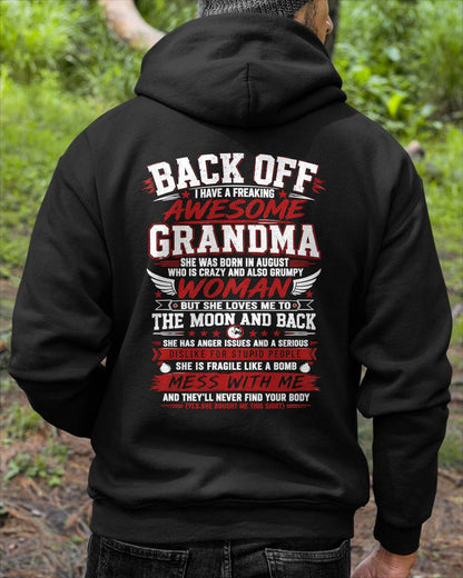 AUGUST - CRAZY AWESOME GRANDMA - PERFECT GIFT FROM GRANDMA - LUAN08 (SKU2608-07-08)