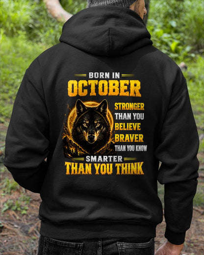 OCTOBER - STRONGER THAN YOU BELIEVE - BRAVER THAN YOU KNOW - SMARTER THAN YOU THINK - T-SHIRT FOR MEN - LUAN10 (SKU2610-05-10)