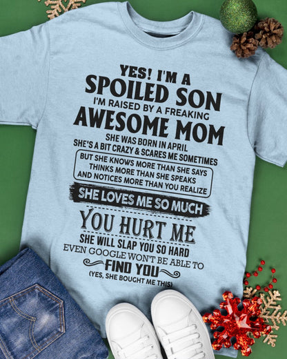 April - Awesome Mom - Perfect Gift For Son From Mom - LUAN04 (SKU-SPW-04)