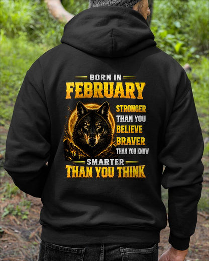FEBRUARY - STRONGER THAN YOU BELIEVE - BRAVER THAN YOU KNOW - SMARTER THAN YOU THINK - T-SHIRT FOR MEN - LUAN02 (SKU2610-05-02)