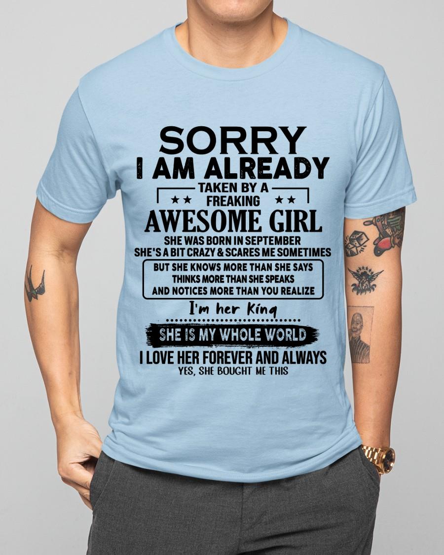 September - Awesome Girl born in September - Special gift for your boyfriend - From Wife LUAN09 (SKU.AT16)