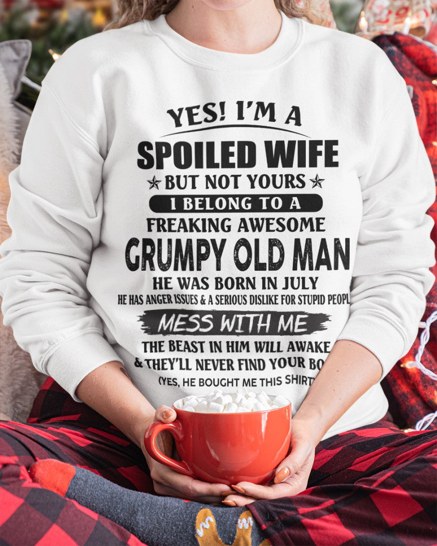 Grumpy Old Man July – Perfect gift for your wife From Husband – LUAN07 (SKU08-63-07)