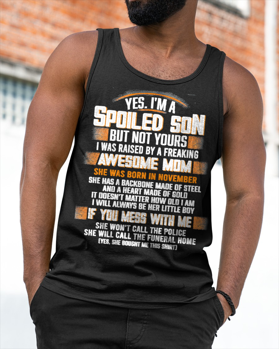 NOVEMBER - Raised By A Freaking Awesome Mom - FROM MOM TO SON - LUAN11 (SKU26T-01-45-11)