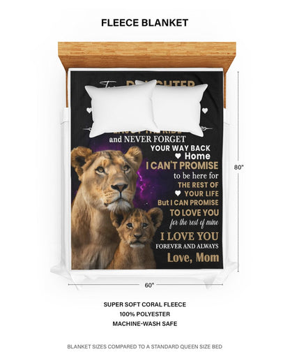 Special Gift For Your Daughter Blanket - From Mom (SKUB12-237)