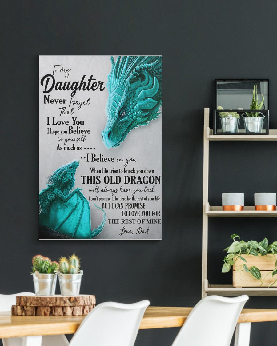 CANVAS FOR DAUGHTER - BEST GIFT FROM DAD - LUAN00 (SKU2605-181)