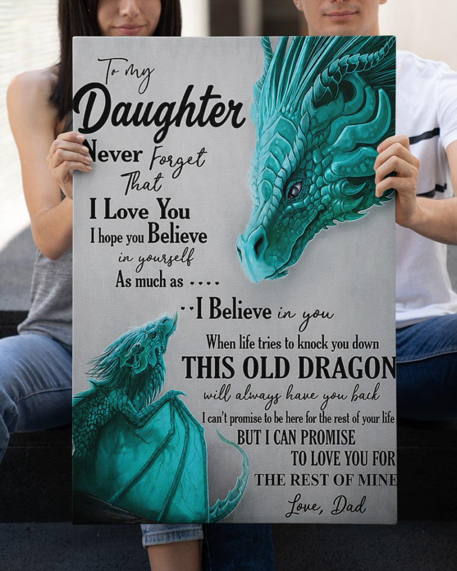 CANVAS FOR DAUGHTER - BEST GIFT FROM DAD - LUAN00 (SKU2605-181)