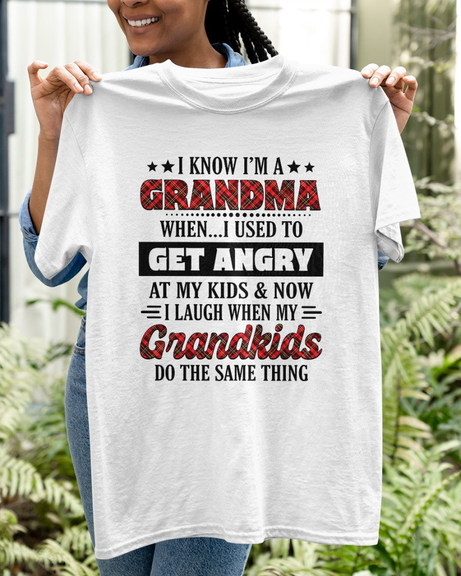 KNOW I'M A GRANDMA WHEN... I USED TO GET ANGRY AT MY KIDS & NOW I LAUGH WHEN MY GRANDKIDS DO THE SAME THING - from grandma LUAN00 (SKU07-111)