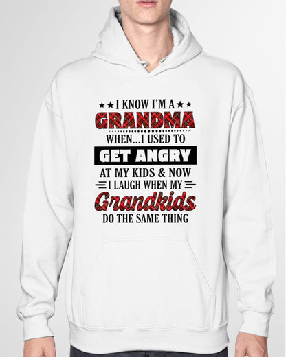 KNOW I'M A GRANDMA WHEN... I USED TO GET ANGRY AT MY KIDS & NOW I LAUGH WHEN MY GRANDKIDS DO THE SAME THING - from grandma LUAN00 (SKU07-111)
