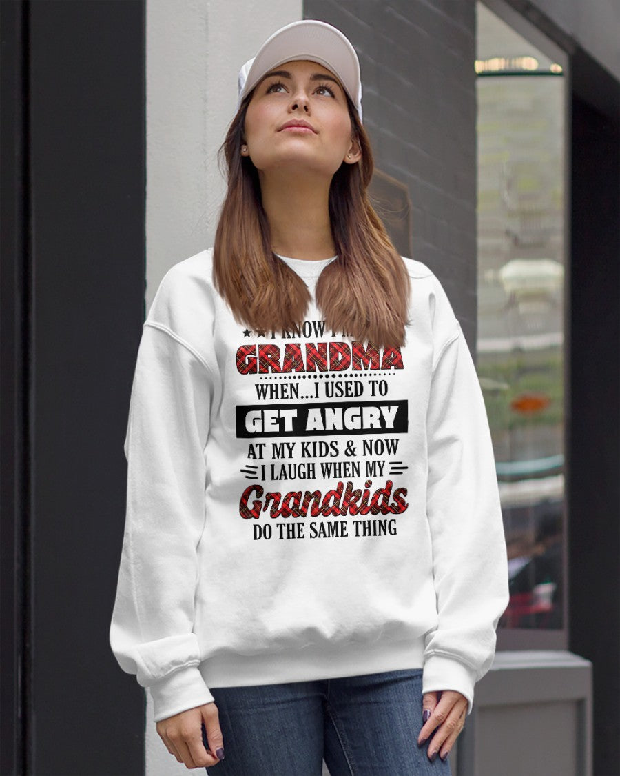 KNOW I'M A GRANDMA WHEN... I USED TO GET ANGRY AT MY KIDS & NOW I LAUGH WHEN MY GRANDKIDS DO THE SAME THING - from grandma LUAN00 (SKU07-111)