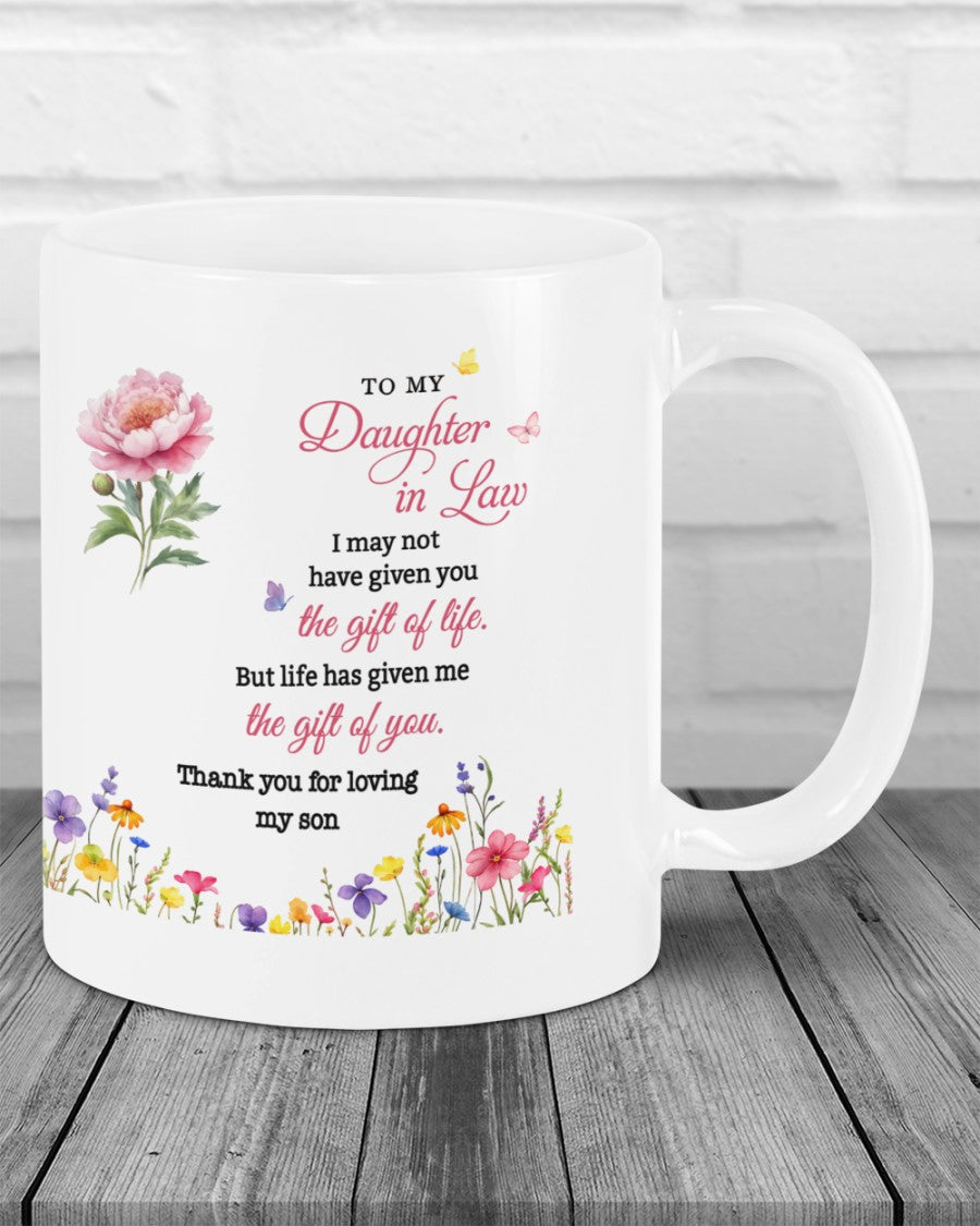 BEAUTIFUL MUG FOR DAUGHTER IN LAW - GIFT FROM MOM LUAN00 (SKU2607-33)