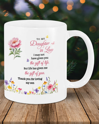 BEAUTIFUL MUG FOR DAUGHTER IN LAW - GIFT FROM MOM LUAN00 (SKU2607-33)