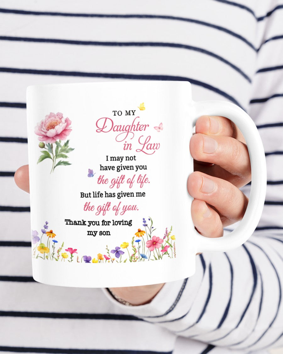 BEAUTIFUL MUG FOR DAUGHTER IN LAW - GIFT FROM MOM LUAN00 (SKU2607-33)