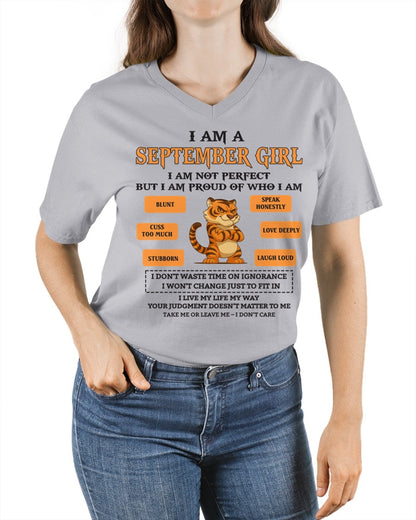 "I AM A SEPTEMBER GIRL" - Birthday Gift For September Girls - FMA luan09 (SKU26T-01-62-09)