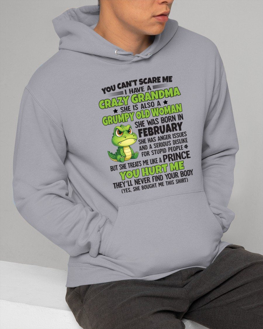 FEBRUARY - YOU CAN'T SCARE ME - FOR GRANDSON - GIFT FROM GRANDMA - LUAN02 (SKU09-85-02)