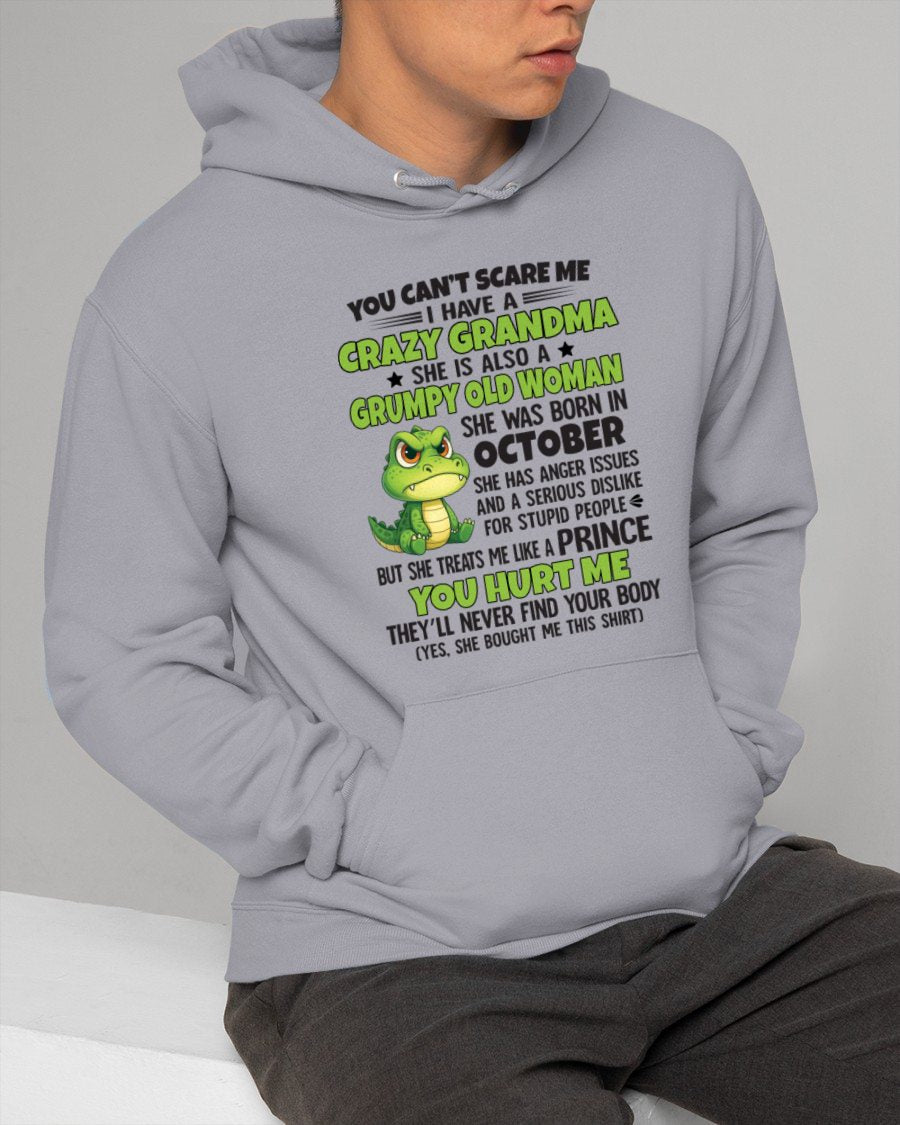 OCTOBER - YOU CAN'T SCARE ME - FOR GRANDSON - GIFT FROM GRANDMA - NINA10 (SKU09-85-10)
