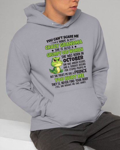 OCTOBER - YOU CAN'T SCARE ME - FOR GRANDSON - GIFT FROM GRANDMA - NINA10 (SKU09-85-10)