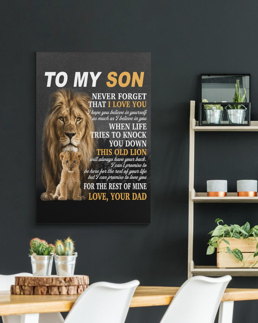 CANVAS FOR SON - BEST GIFT FROM DAD - LUAN00 (SKU2605-52)