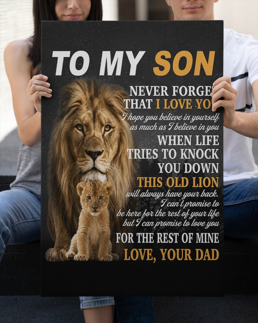 CANVAS FOR SON - BEST GIFT FROM DAD - LUAN00 (SKU2605-52)