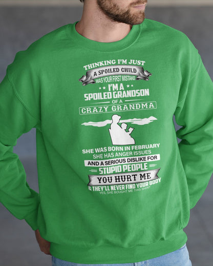 Spoiled by Grandma Shirt February Edition – From Grandma to Grandson NINA02 (SKU-GMS2-02)