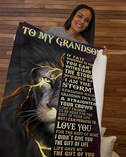 Special Gift For Your Grandson Blanket - From Grandma (SKUB12-308)