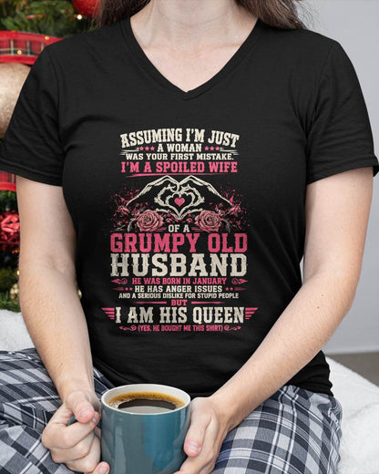 JANUARY - SPOILED WIFE OF A GRUMPY HUSBAND - PERFECT GIFT FROM HUSBAND- LUAN01 (SKU2608-31-01)