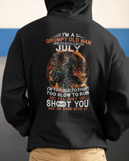 JULY - GRUMPY OLD MAN T-SHIRT – FUNNY BIKER TEE - PERFECT GIFT FOR MEN - LUAN07 (SKU07-64-07)