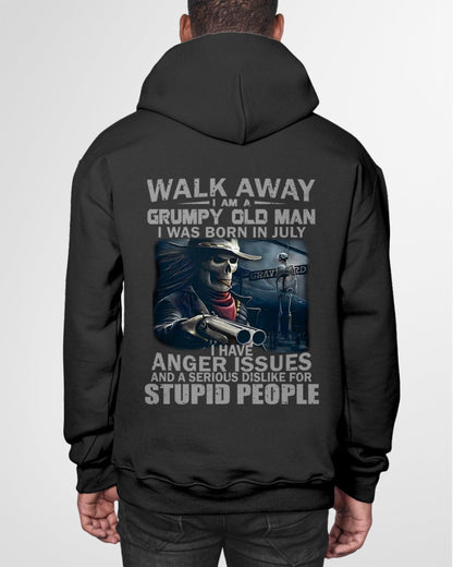 July - Grumpy Old Man T-Shirt – Bold, Strong Personality, Perfect Gift For Men - LUAN07 (SKU08-29-07)