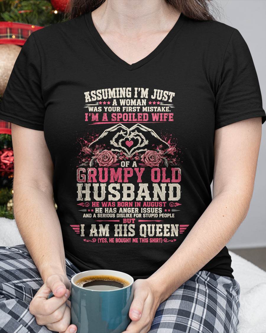 AUGUST - SPOILED WIFE OF A GRUMPY HUSBAND - PERFECT GIFT FROM HUSBAND- LUAN08 (SKU2608-31-08)