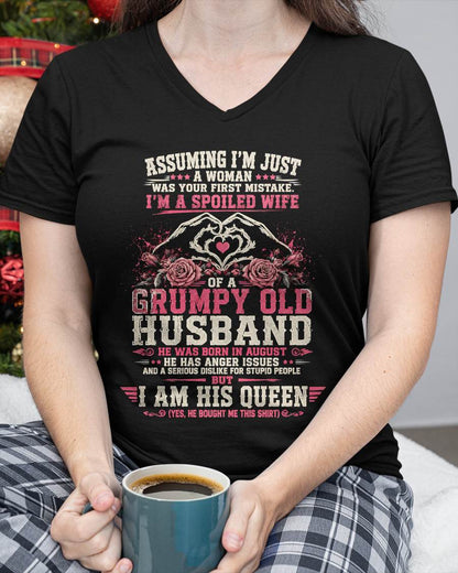 AUGUST - SPOILED WIFE OF A GRUMPY HUSBAND - PERFECT GIFT FROM HUSBAND- LUAN08 (SKU2608-31-08)