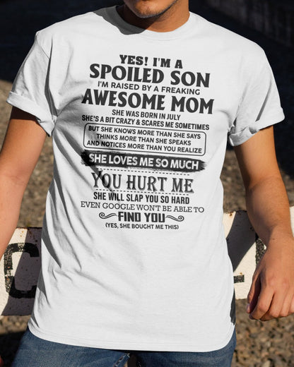 July - Awesome Mom - Perfect gift for son From Mom - LUAN07 (SKU-SPW-07)