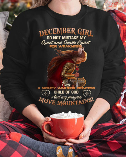 December Girl Child Of God T-Shirt - Christian Gift For Women - LUAN12 (SKU2606-181-12)