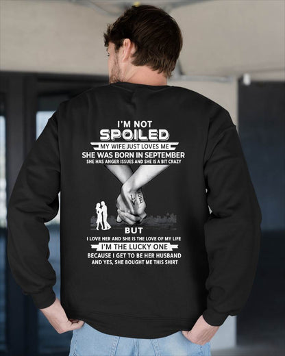 September - Wife Bought Me This Shirt – Perfect Husband Gift From Wife- LUAN09 (SKU2607-214-09)