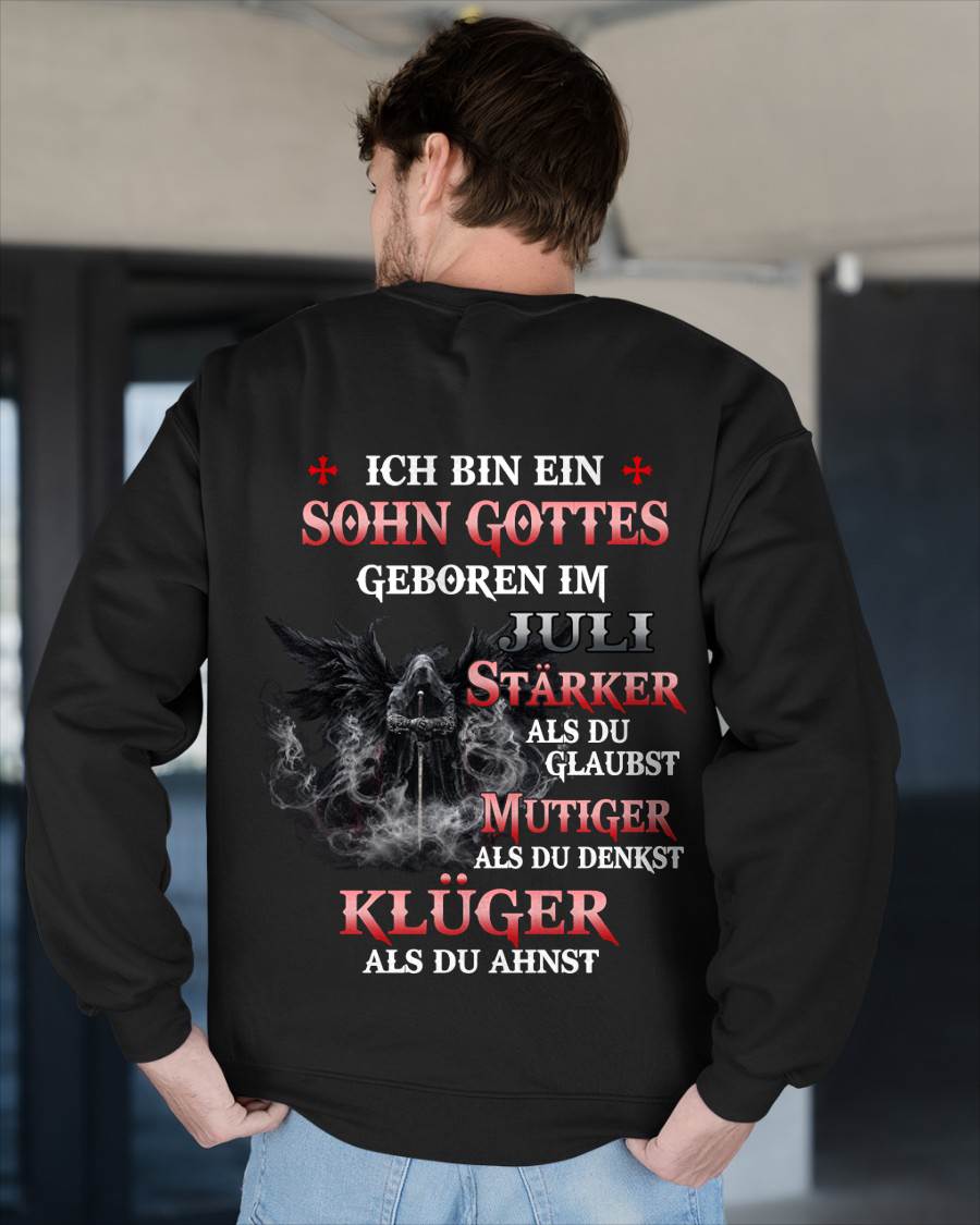 Juli Sohn Gottes T-Shirt Für Männer – Stärker Als Du Glaubst - LUAN07 (SKU2607-98-07)