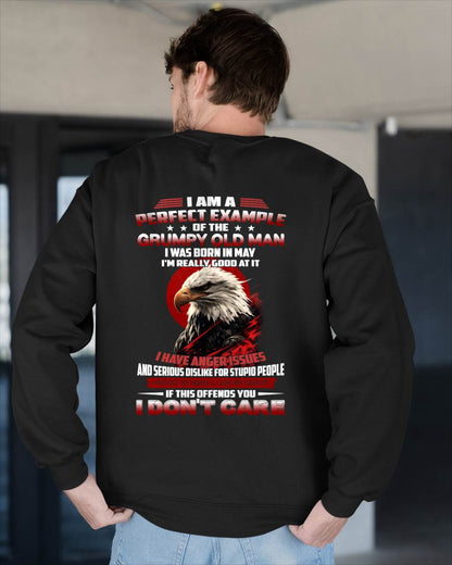 MAY - I AM A PERFECT EXAMPLE OF THE GRUMPY OLD MAN - T SHIRT FOR MEN - LUAN05 (SKU26T-01299-05)